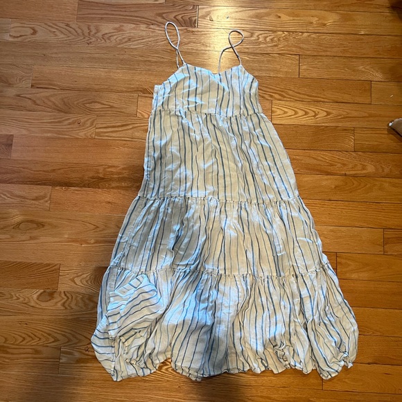 Madewell 100% Linen Maxi Dress Size 4 - Picture 4 of 6